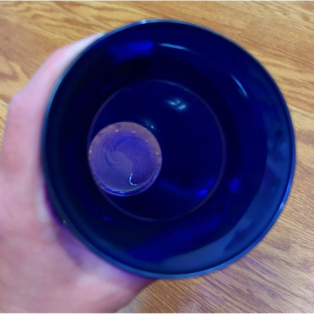 Unmarked cobalt blue